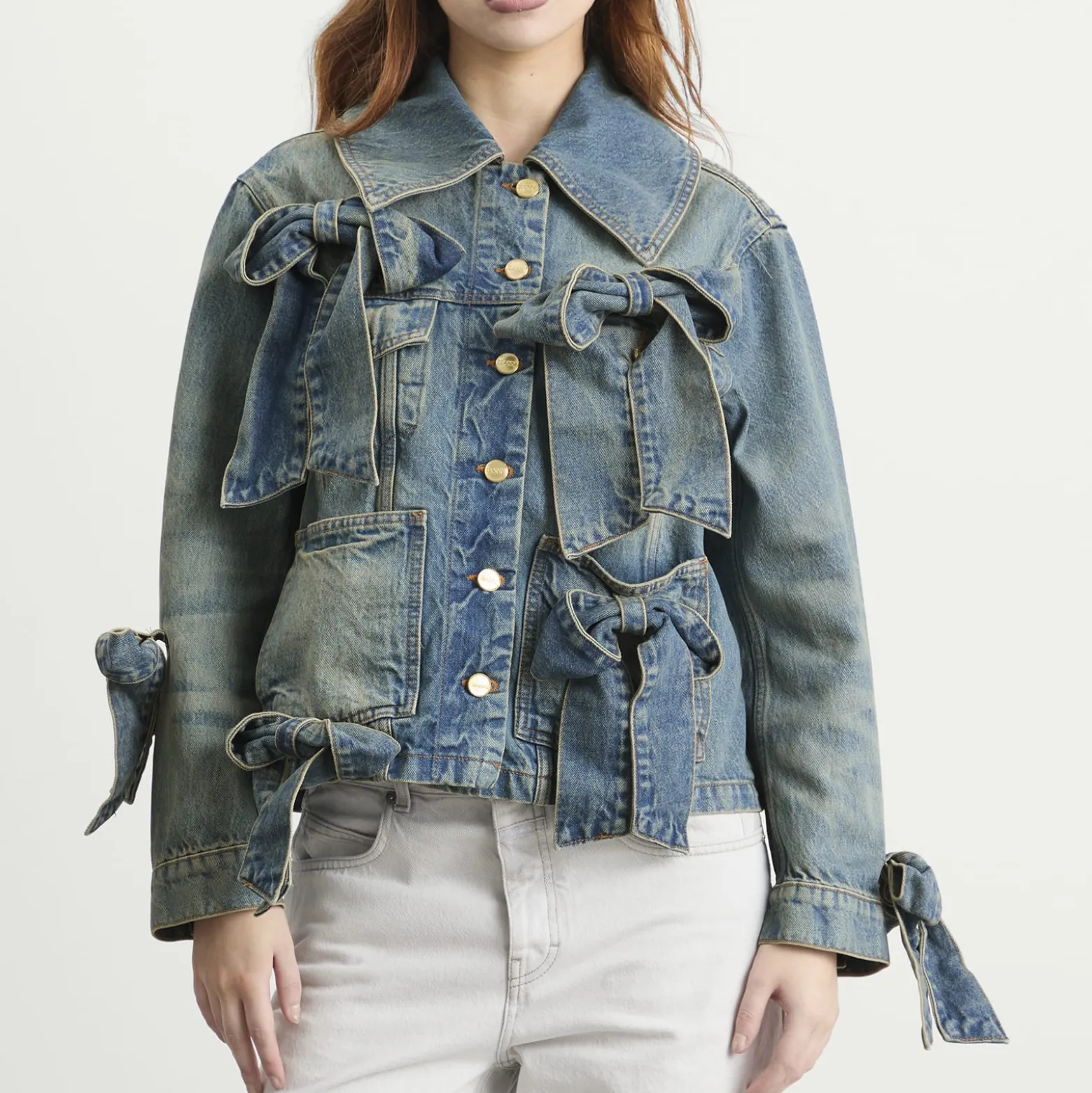 GANNI Tint Rigid Denim Jacket