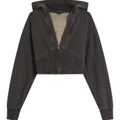 Good American Jeanius Zip Up Hoodie