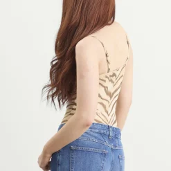 Good American Mesh Bustier Bodysuit
