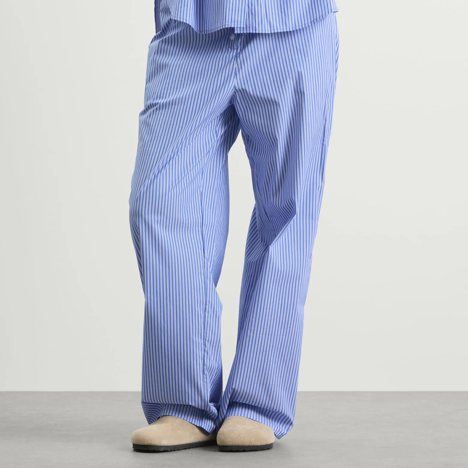 Good American Poplin Lace Trimmed Pull On Pants