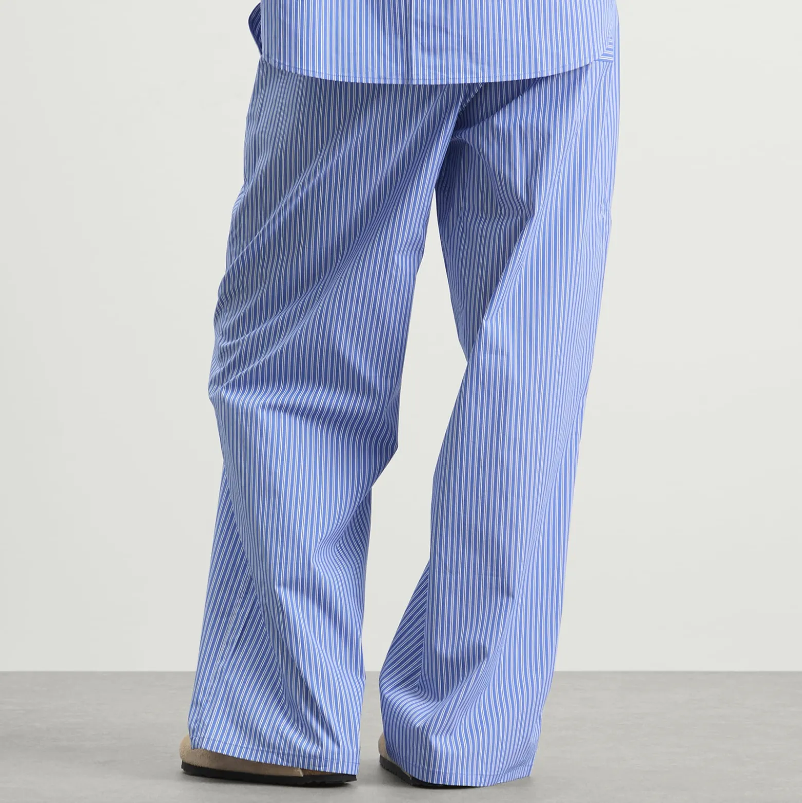 Good American Poplin Lace Trimmed Pull On Pants