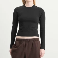 Good American Super Stretch Long Sleeve T-Shirt