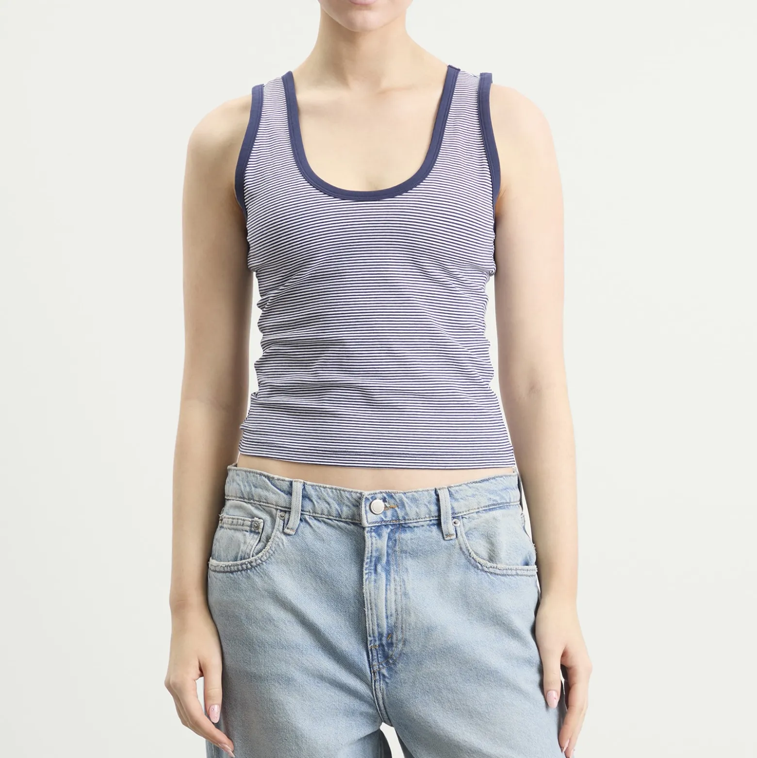 Good American Super Stretch Ringer Tank