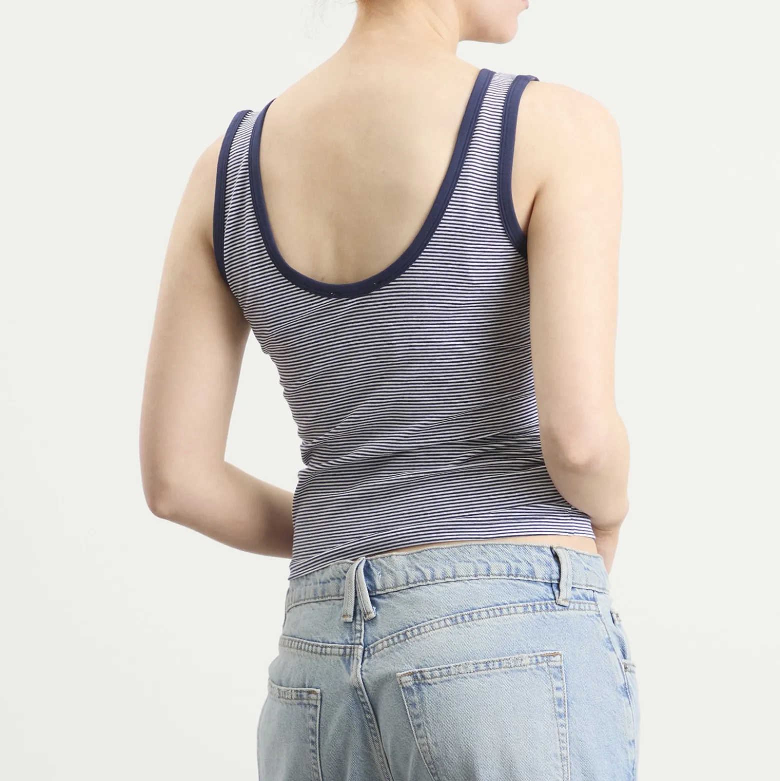Good American Super Stretch Ringer Tank