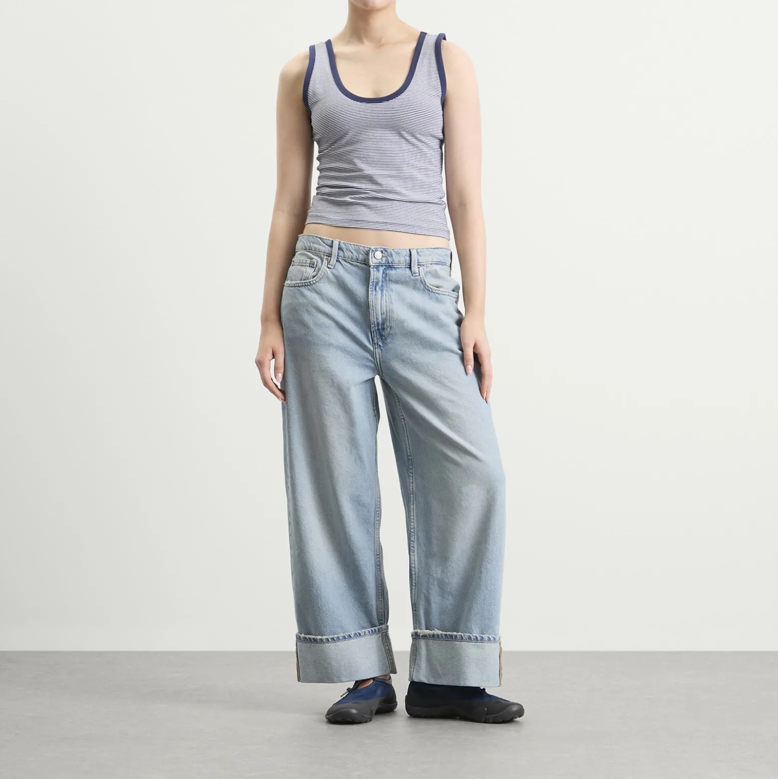 Good American Super Stretch Ringer Tank