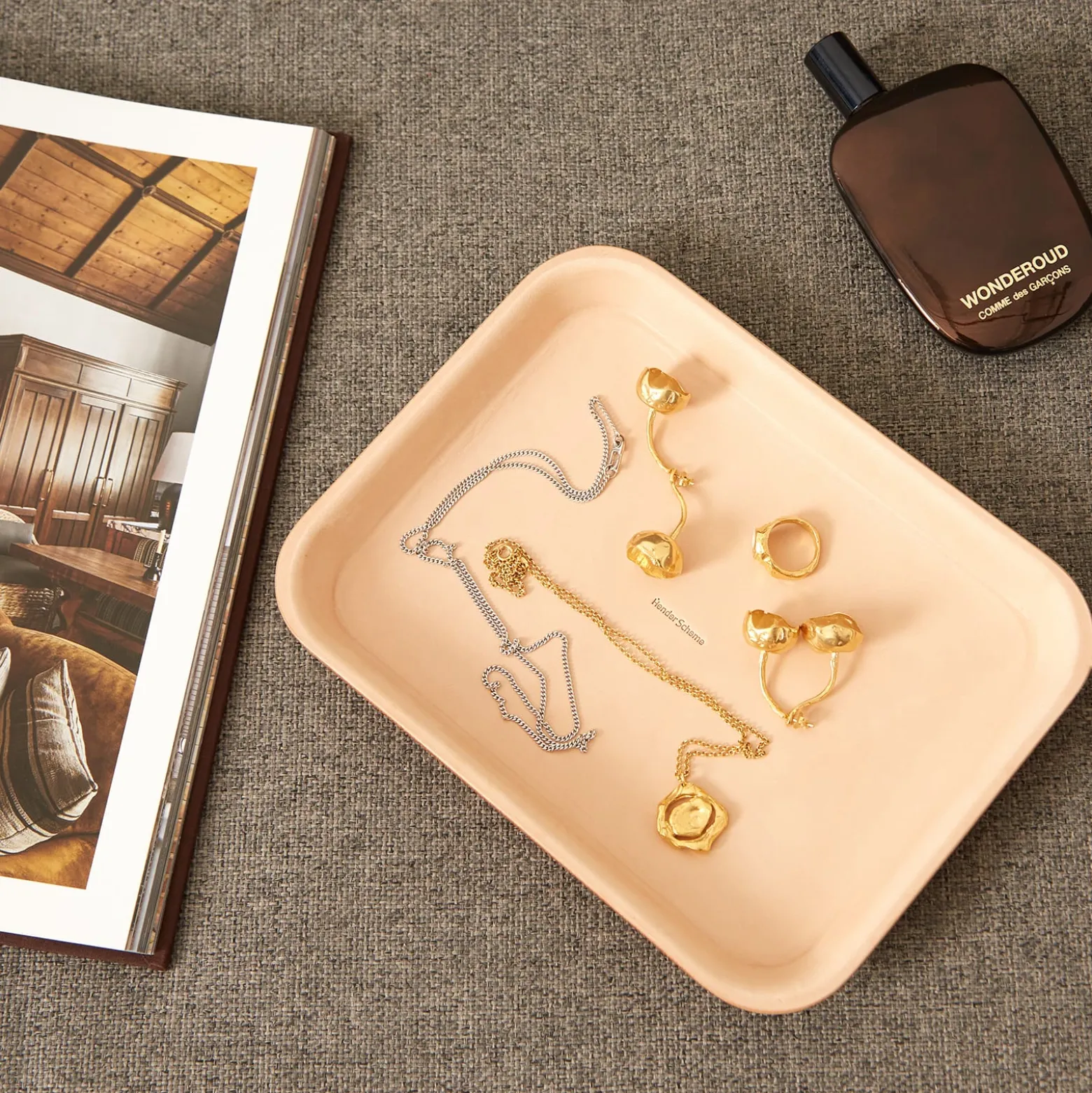 Hender Scheme Leather Tray - Medium