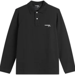 HOMMEGIRLS Cropped Ss Stripe Pique Polo