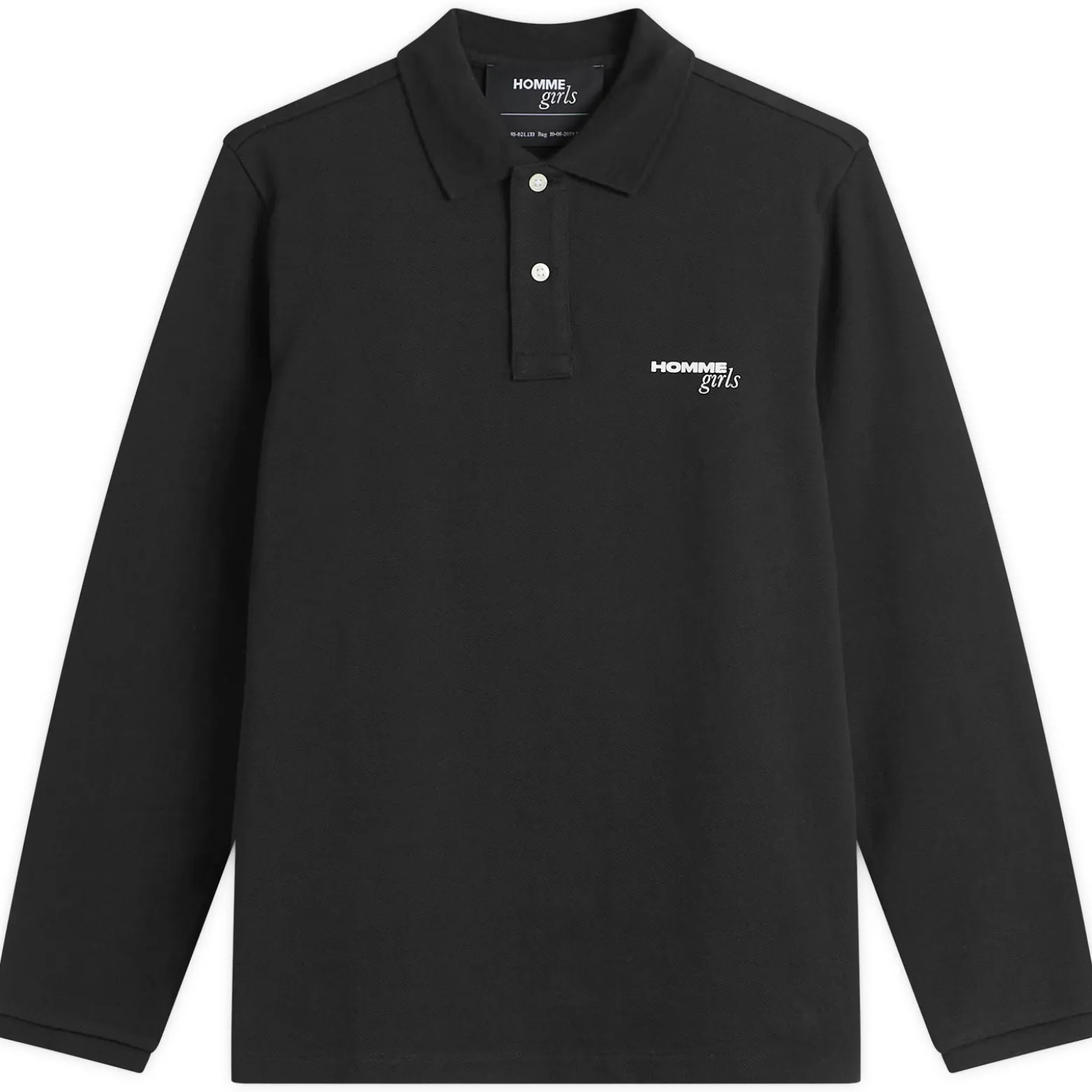 HOMMEGIRLS Cropped Ss Stripe Pique Polo