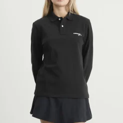HOMMEGIRLS Cropped Ss Stripe Pique Polo