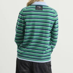 Hommegirls Knit Stripe Polo