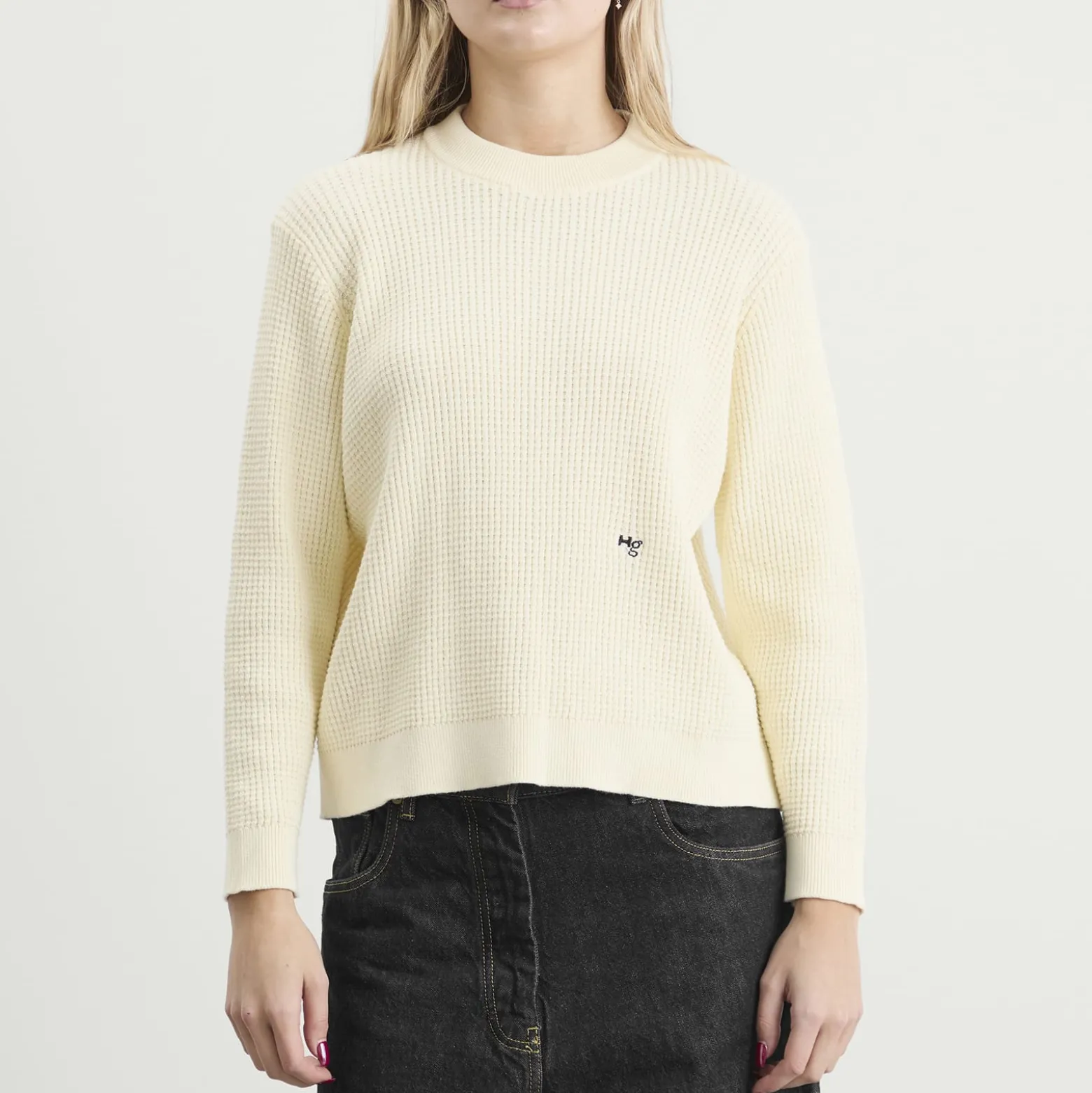 Hommegirls Waffle Knit Pullover