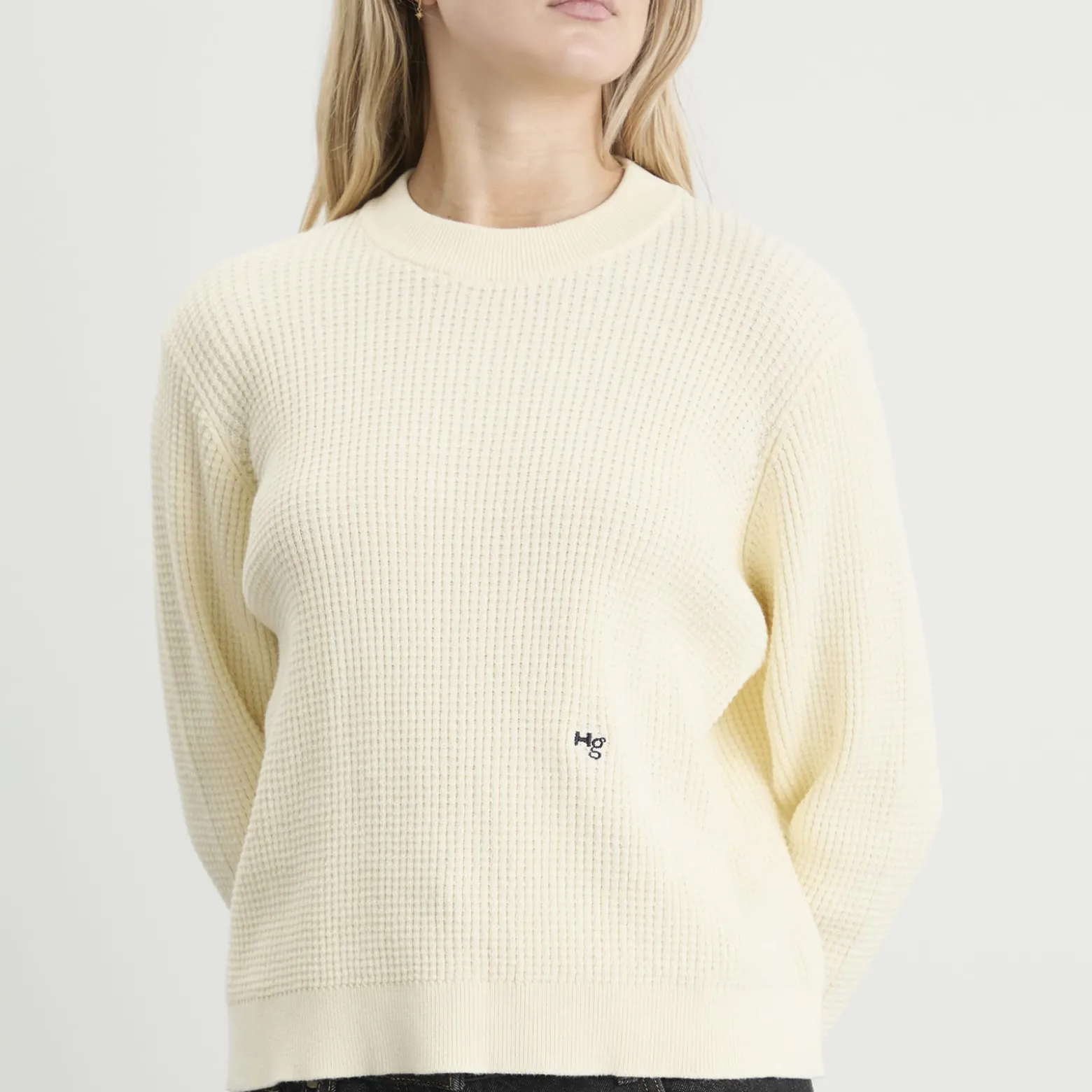 Hommegirls Waffle Knit Pullover