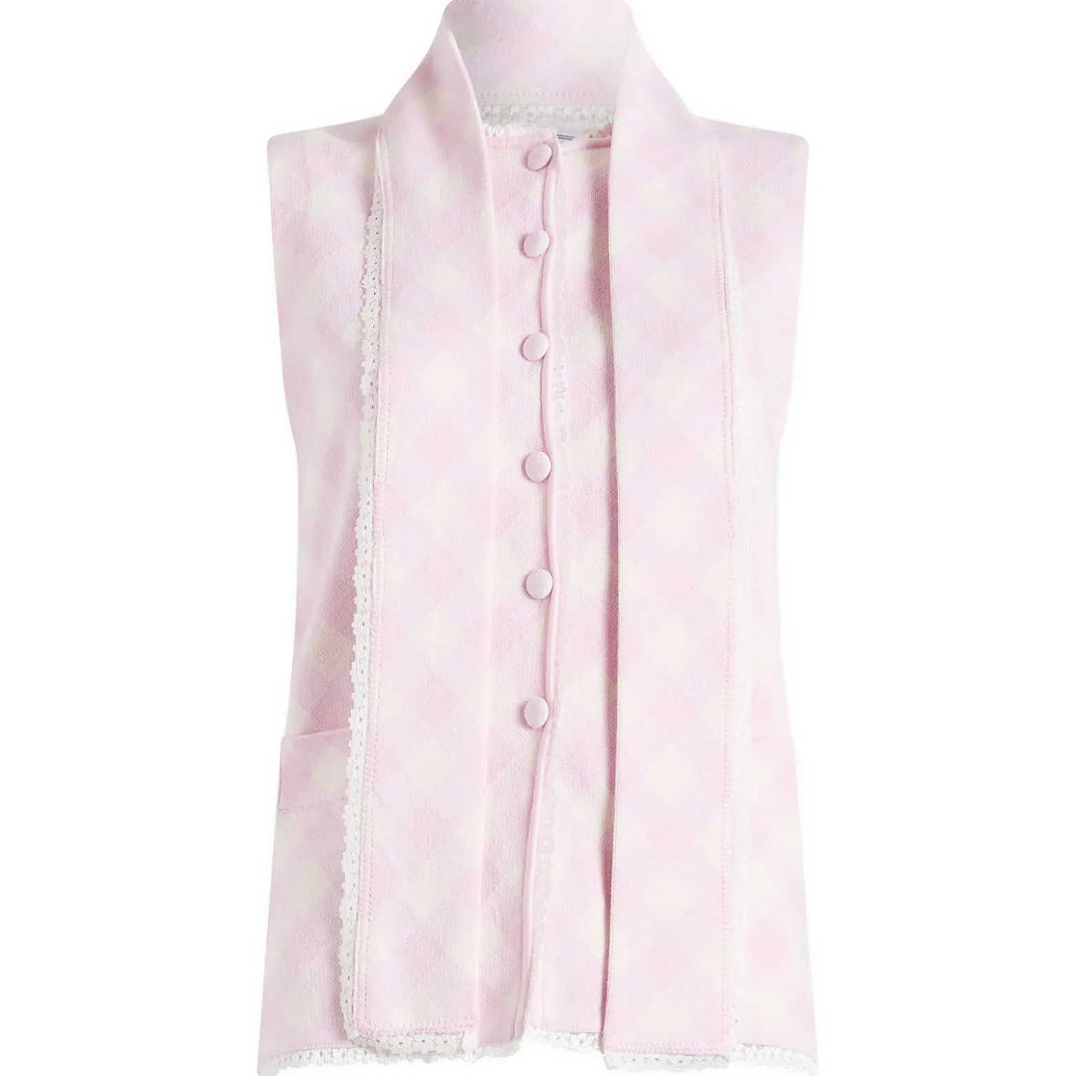 House Of Sunny Pink Ladies Peggy Vest