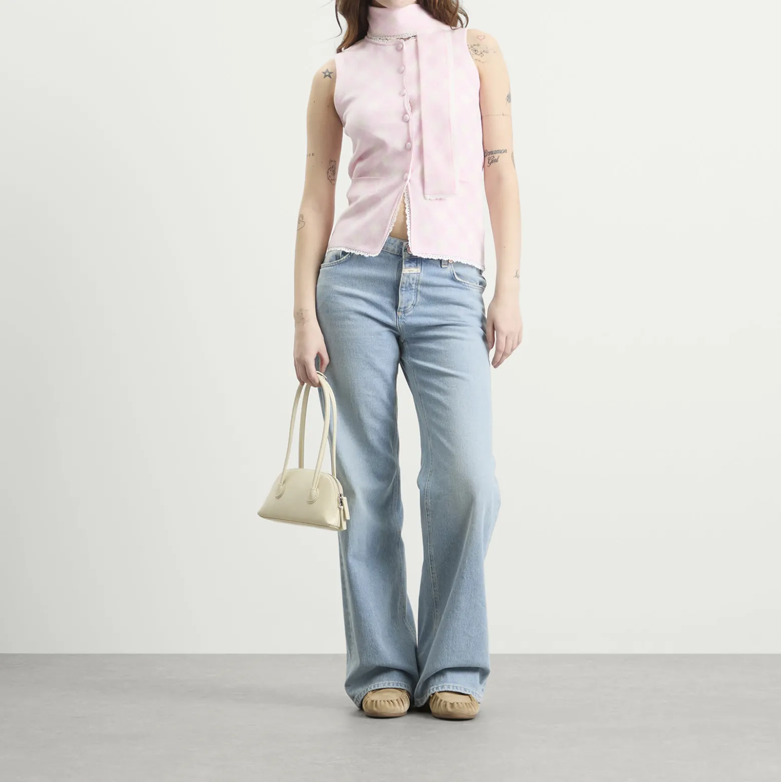 House Of Sunny Pink Ladies Peggy Vest