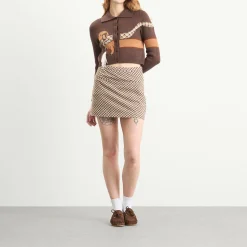House of Sunny Retro Blanket Mini Skirt