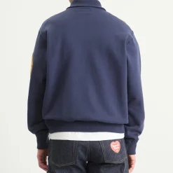 Human Made Half Zip Logo Sweatshirt