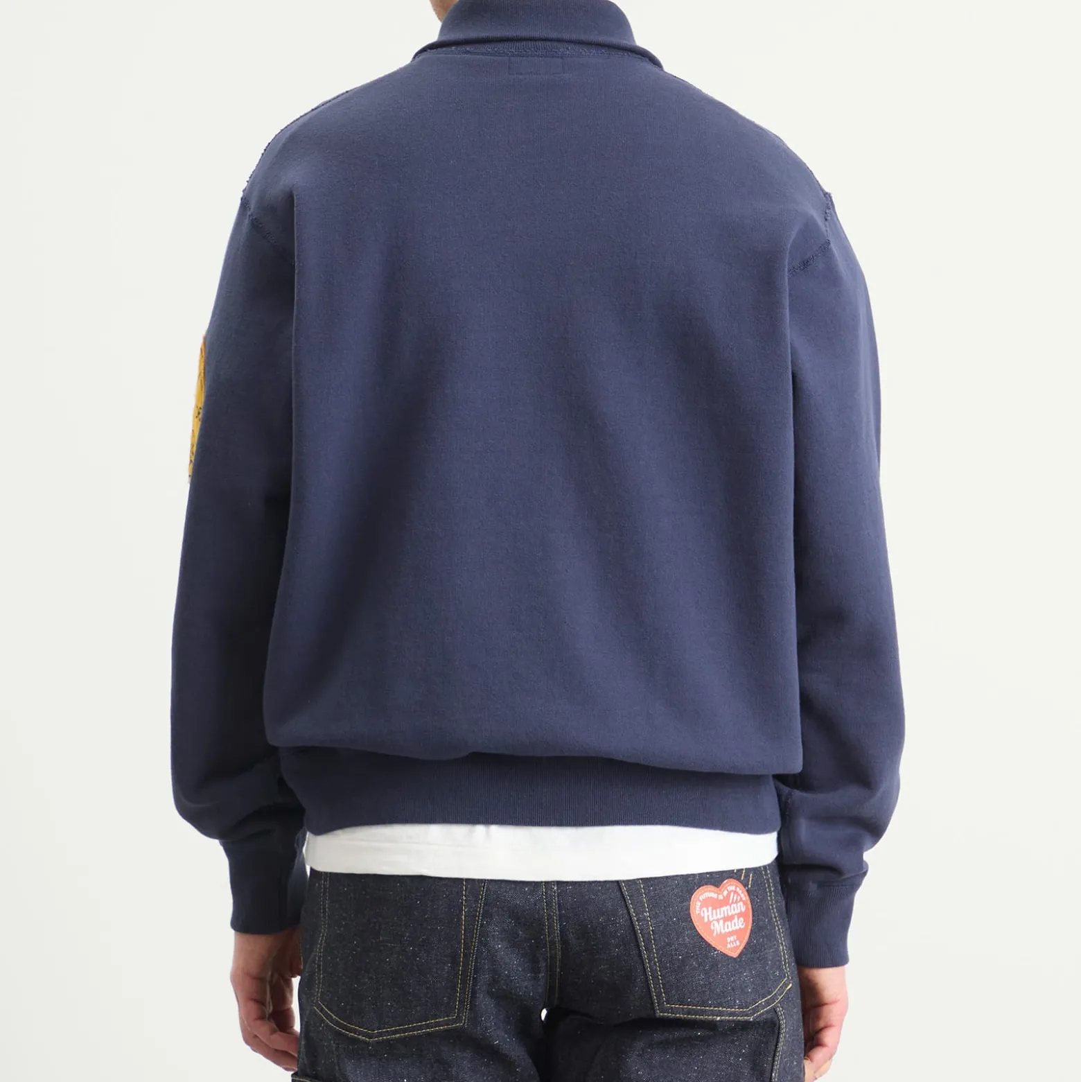 Human Made Half Zip Logo Sweatshirt