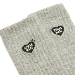 Human Made Heart Logo Pile Socks