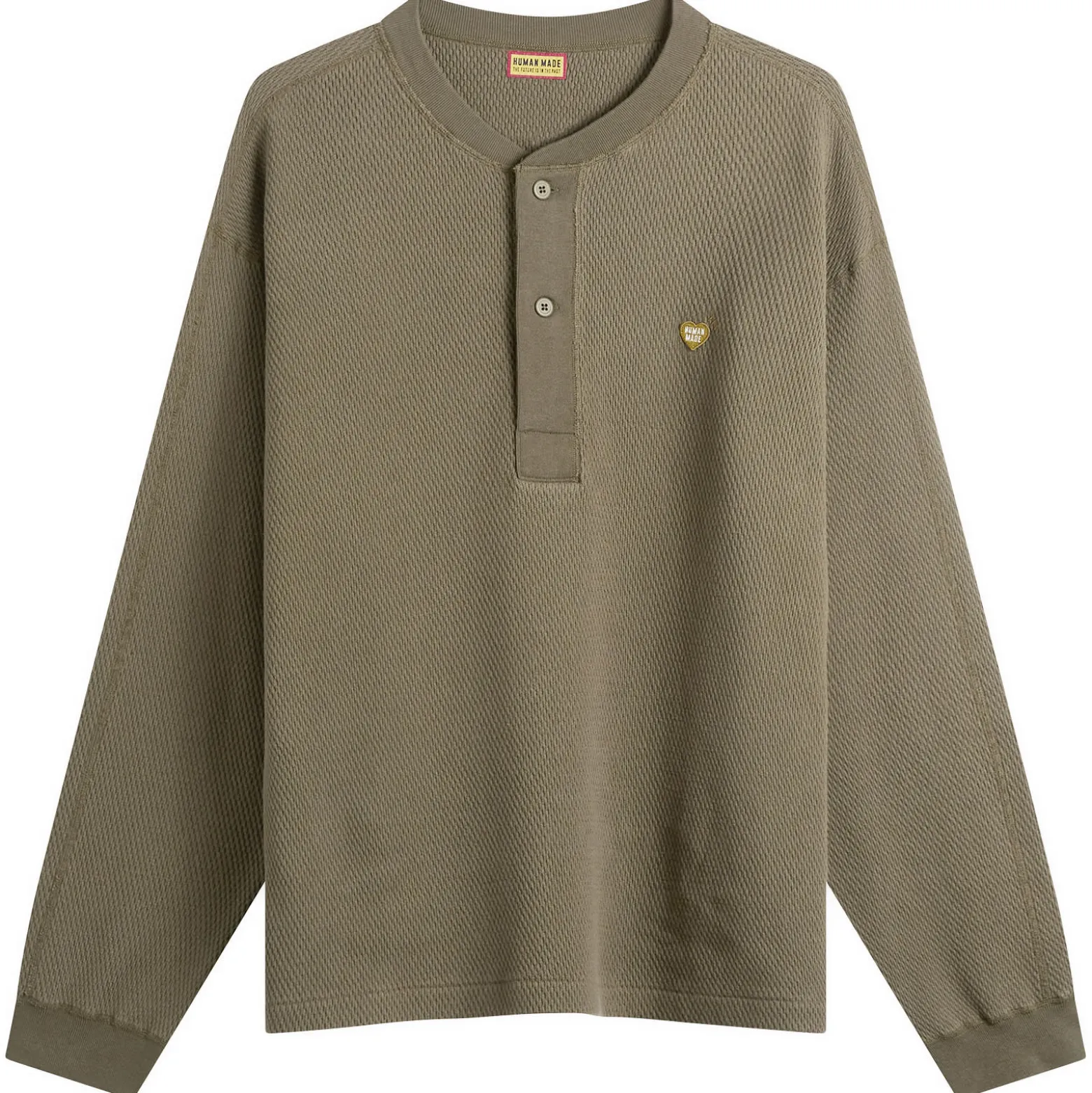 Human Made Henley Neck Small Heart Shirt