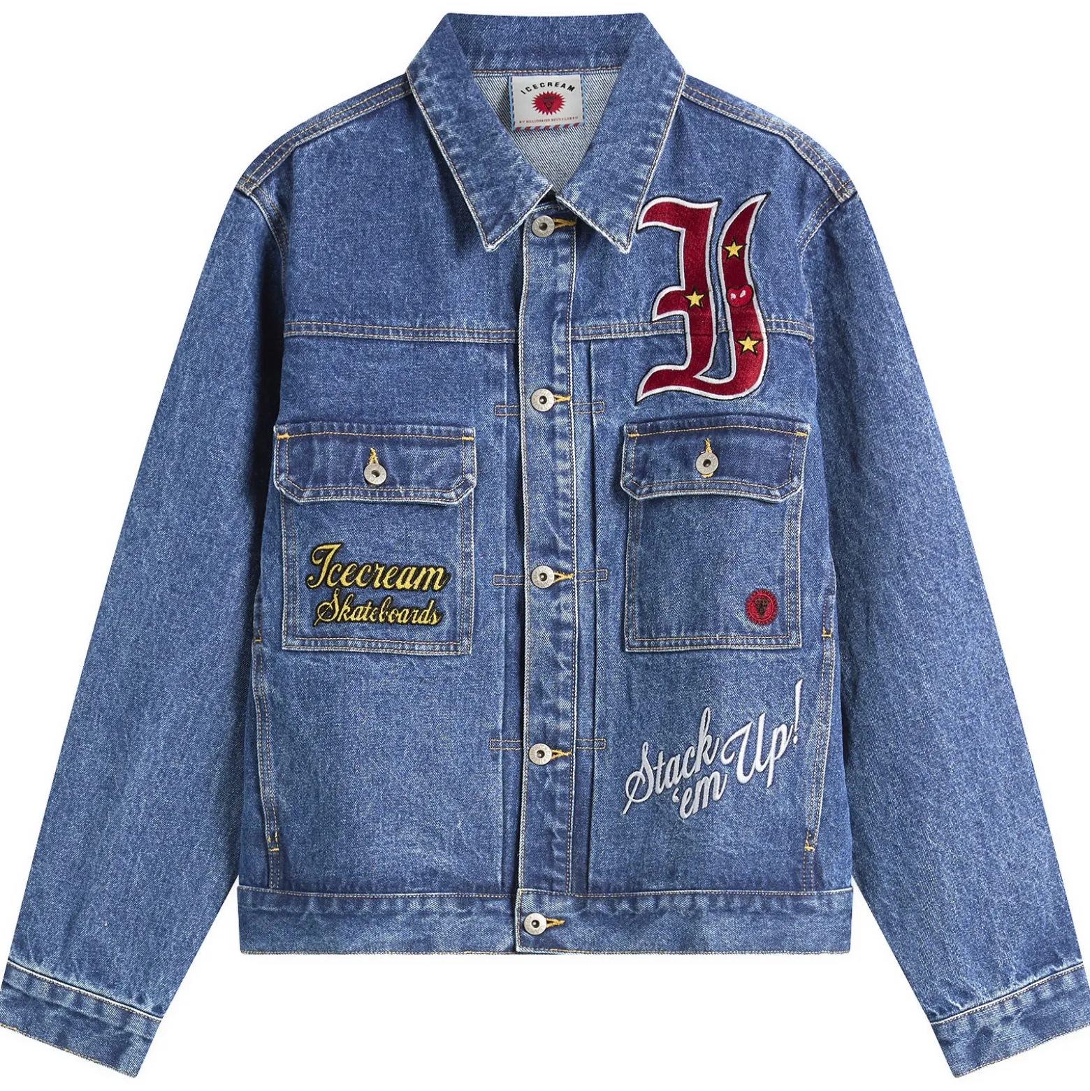ICECREAM Mascot Denim Trucker Jacket