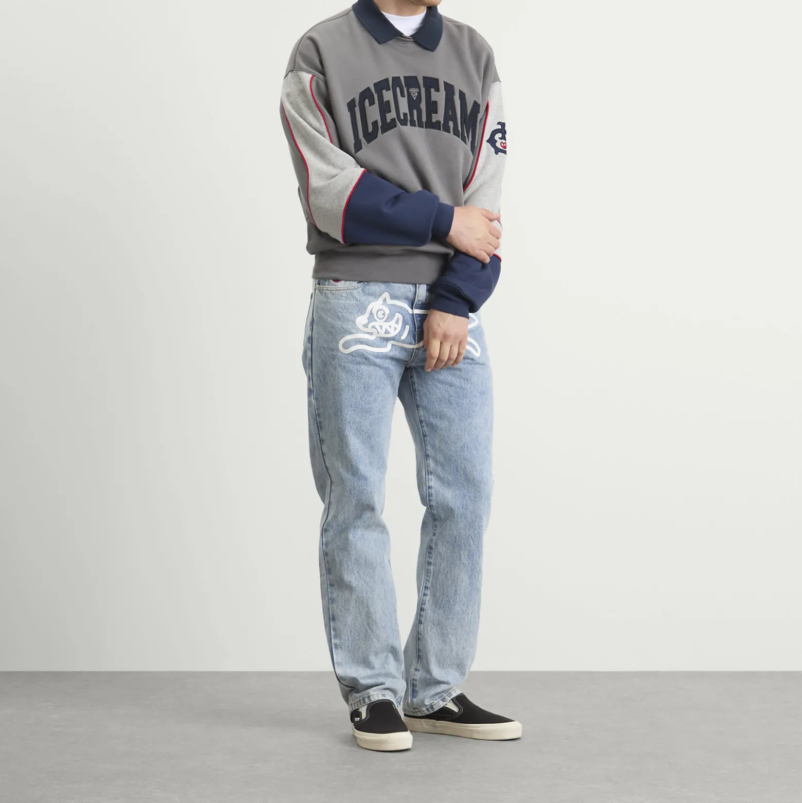 ICECREAM Running Dog Straight Leg Denim Jeans