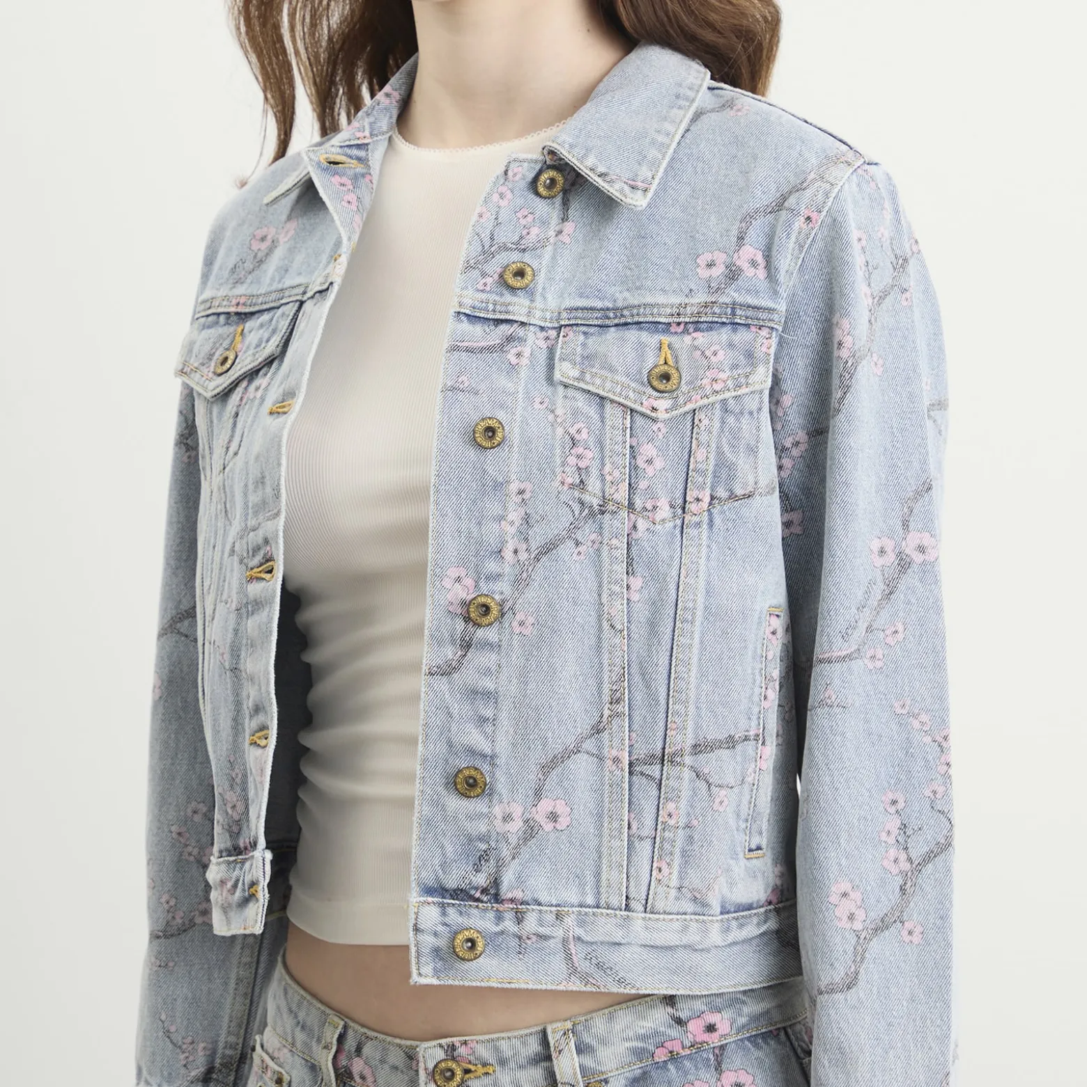 ICECREAM Sakura Denim Trucker Jacket