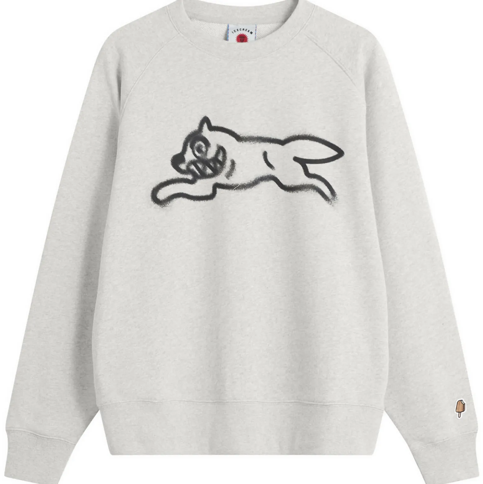 ICECREAM Spray Paint Running Dog Sweatshirt
