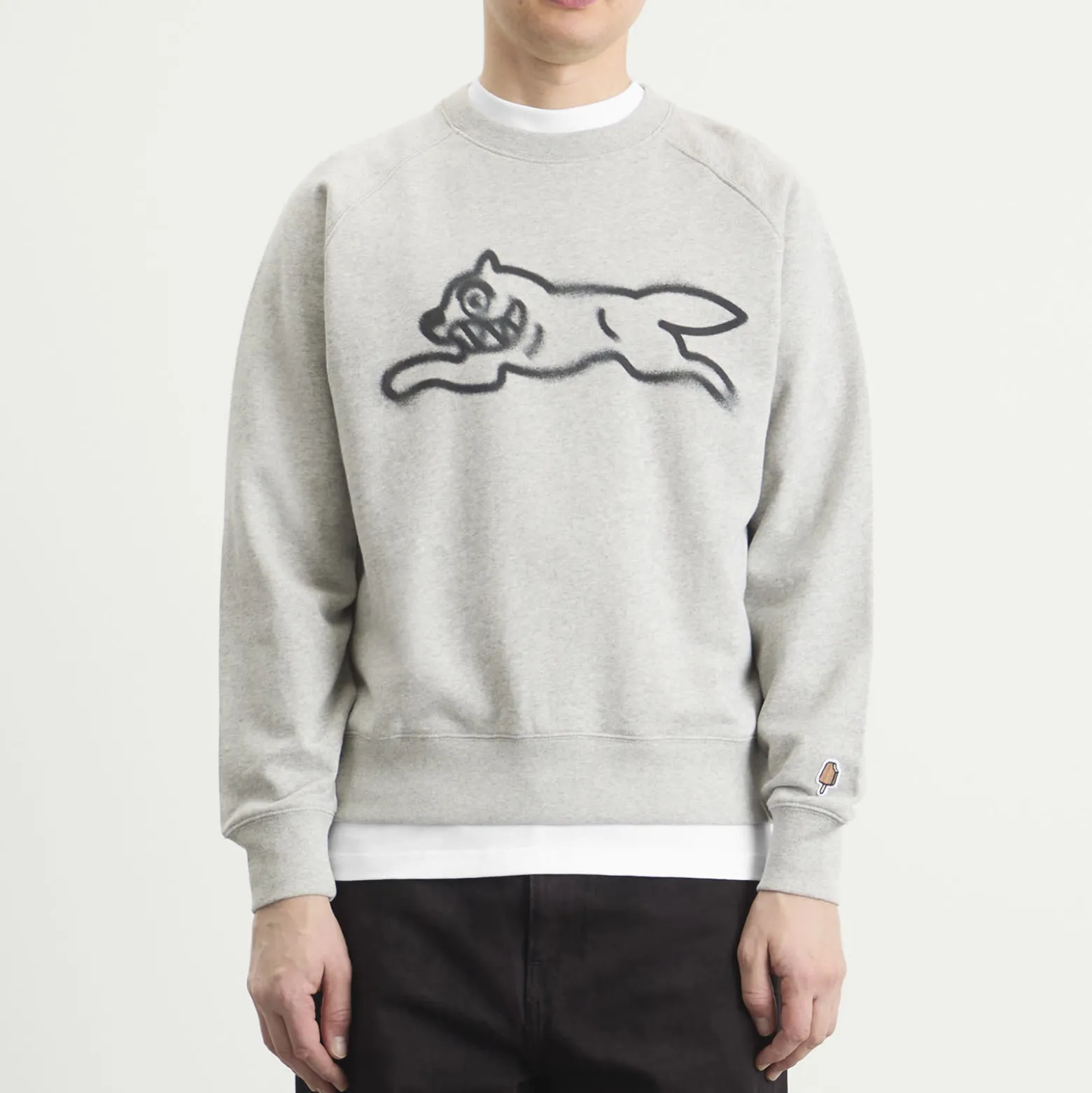 ICECREAM Spray Paint Running Dog Sweatshirt