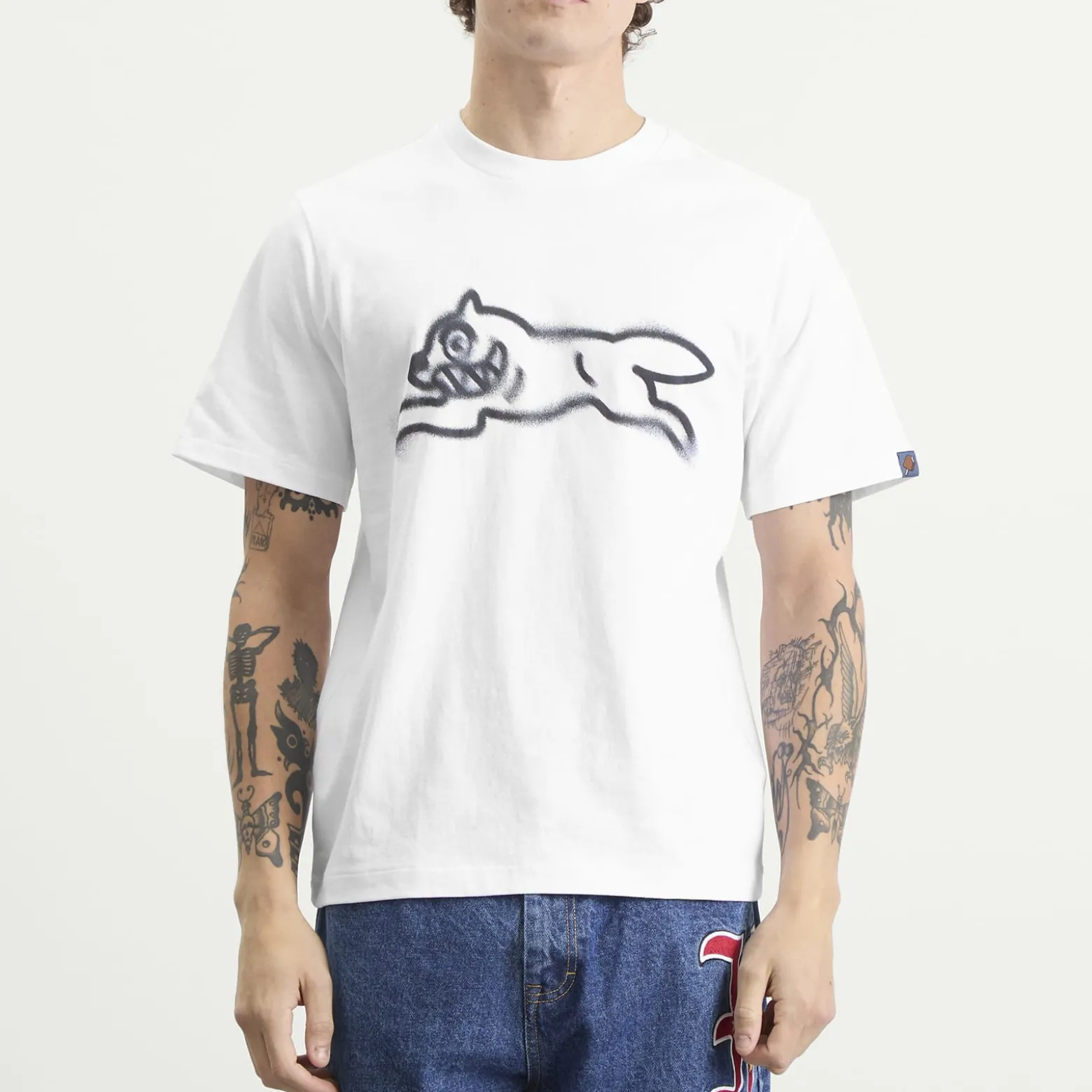 ICECREAM Spray Paint Running Dog T-Shirt