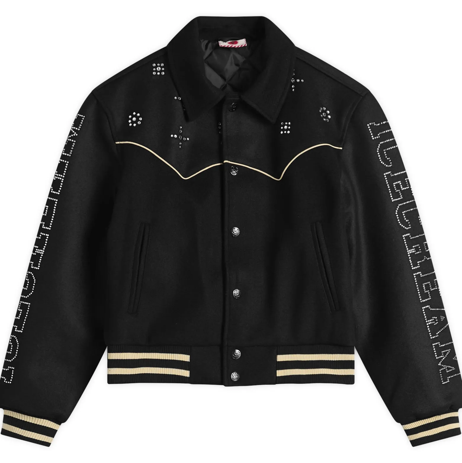 ICECREAM Western Crystal Varsity Jacket