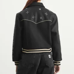ICECREAM Western Crystal Varsity Jacket