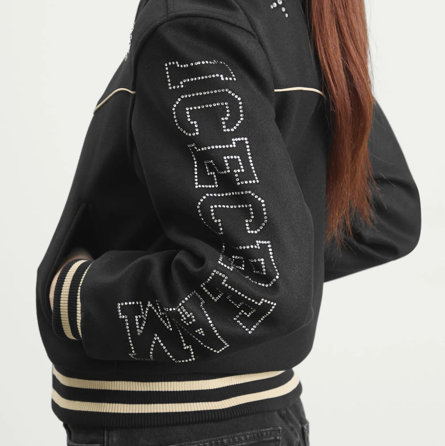 ICECREAM Western Crystal Varsity Jacket