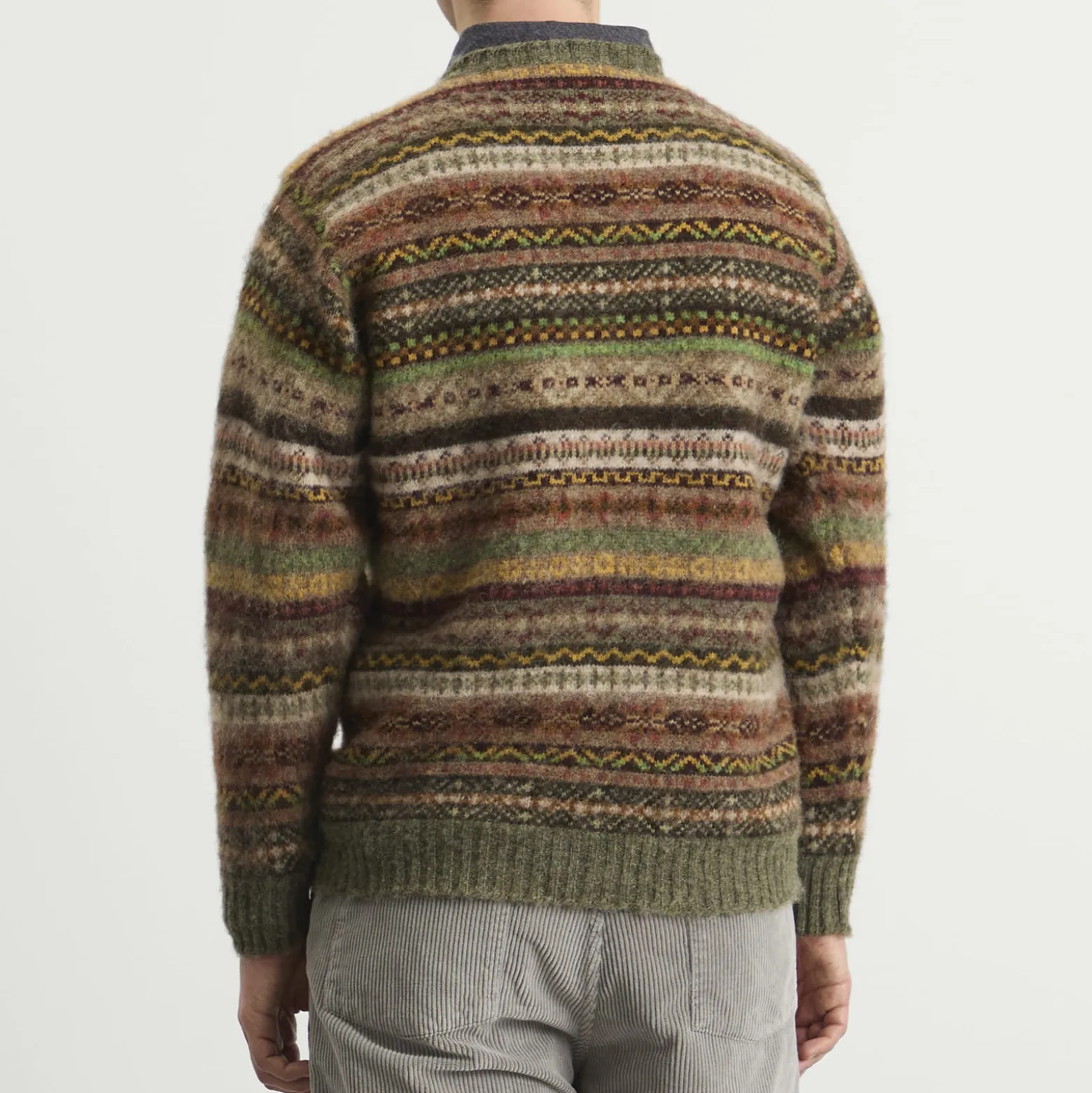 Jamieson's of Shetland Brushed Fair Isle Crew Knit