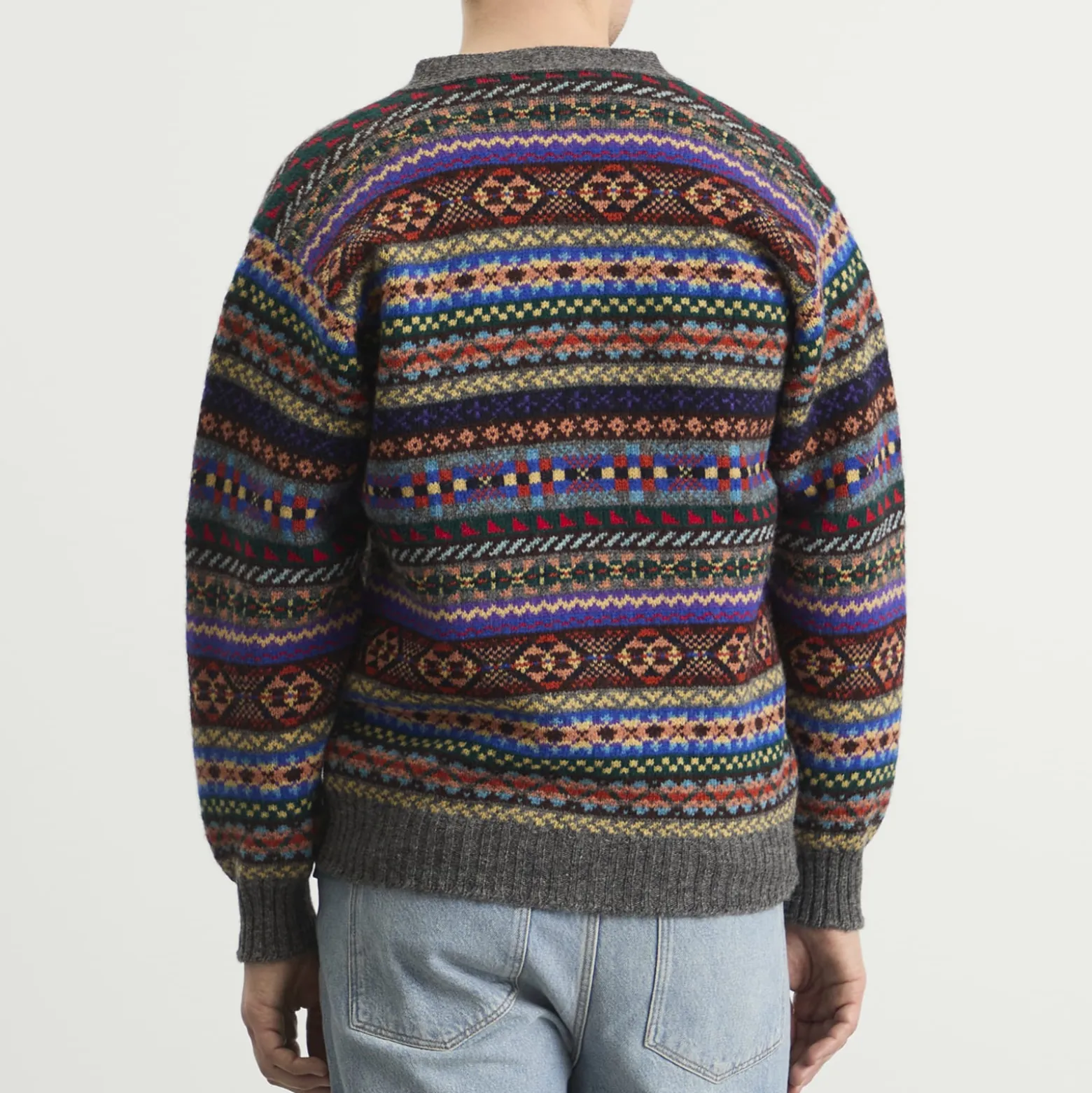 Jamiesons of Shetland Fair Isle V-Neck Cardigan