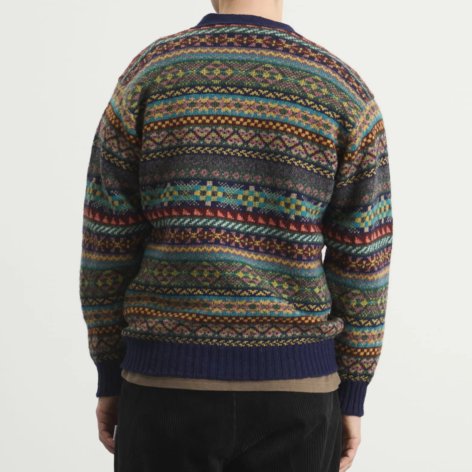 Jamiesons of Shetland Fair Isle V-Neck Cardigan