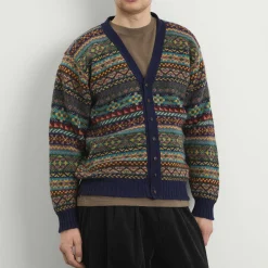 Jamiesons of Shetland Fair Isle V-Neck Cardigan