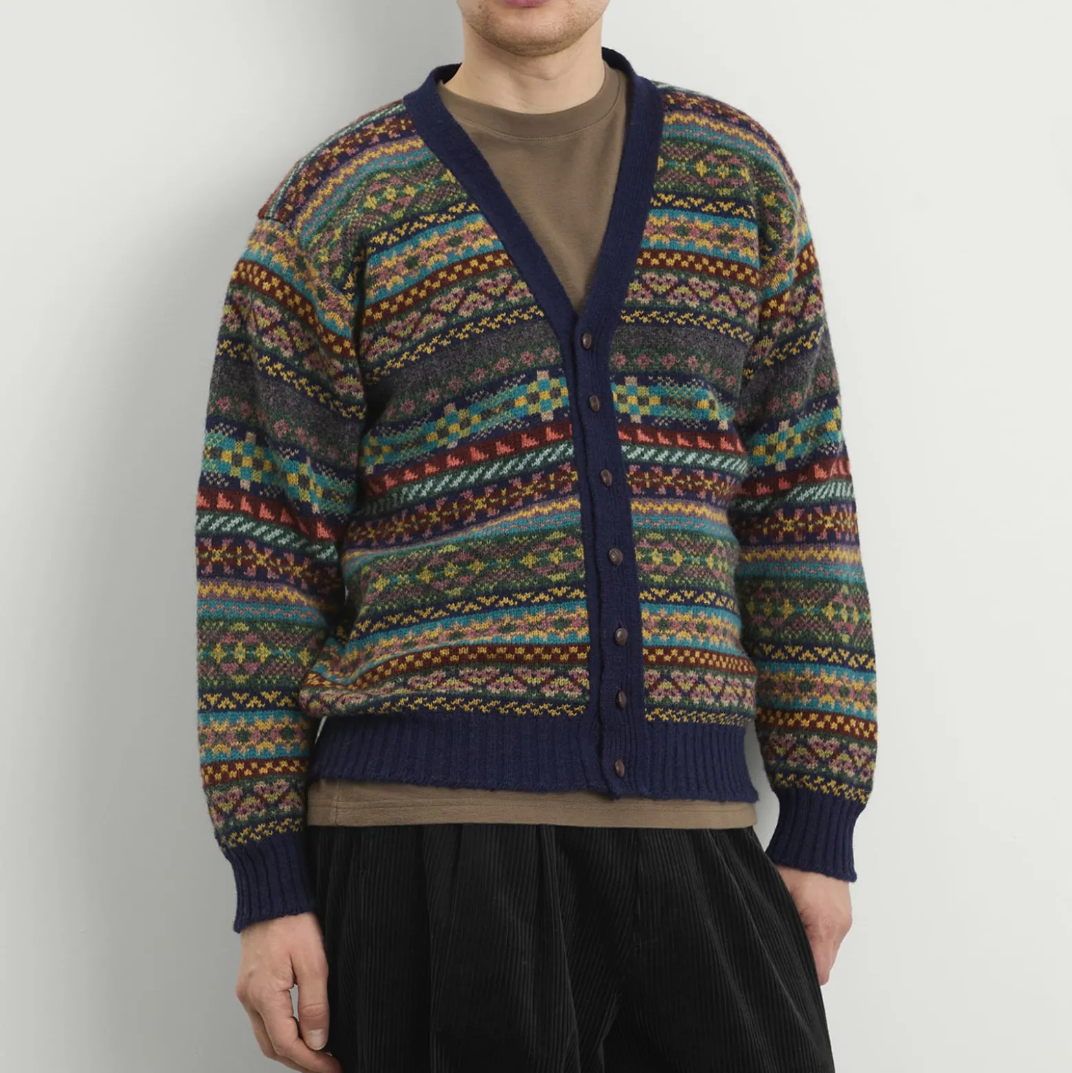 Jamiesons of Shetland Fair Isle V-Neck Cardigan