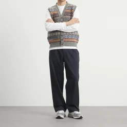Jamieson's of Shetland Fair Isle Button Through Vest