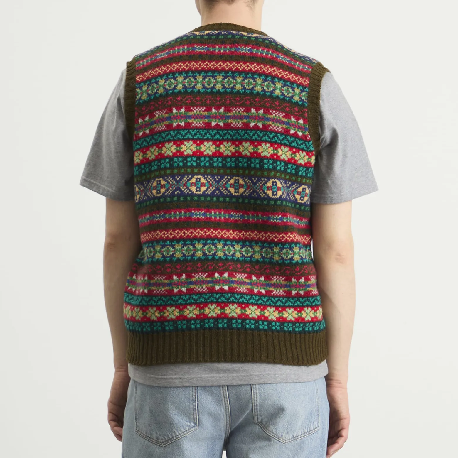 Jamieson's of Shetland Fair Isle V-Neck Vest