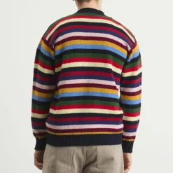 Jamieson's of Shetland Stripe V-Neck Cardigan