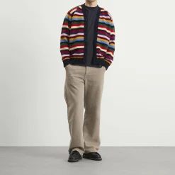 Jamieson's of Shetland Stripe V-Neck Cardigan