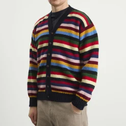 Jamieson's of Shetland Stripe V-Neck Cardigan