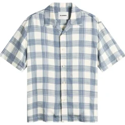 Jil Sander Boxy Fit Short Sleeve Shirt Check Shirt
