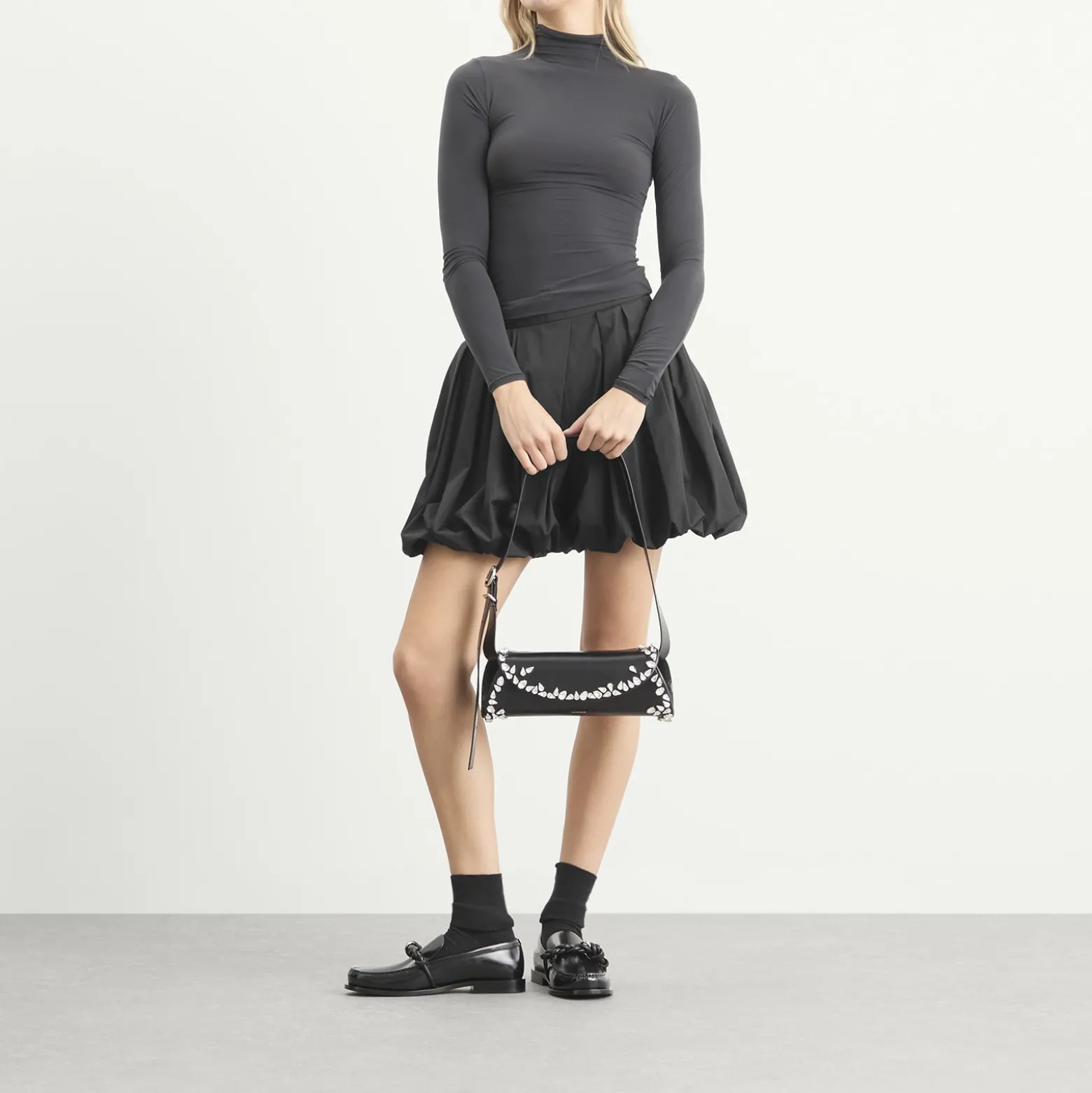 Jil Sander Embellished Cannolo Handbag