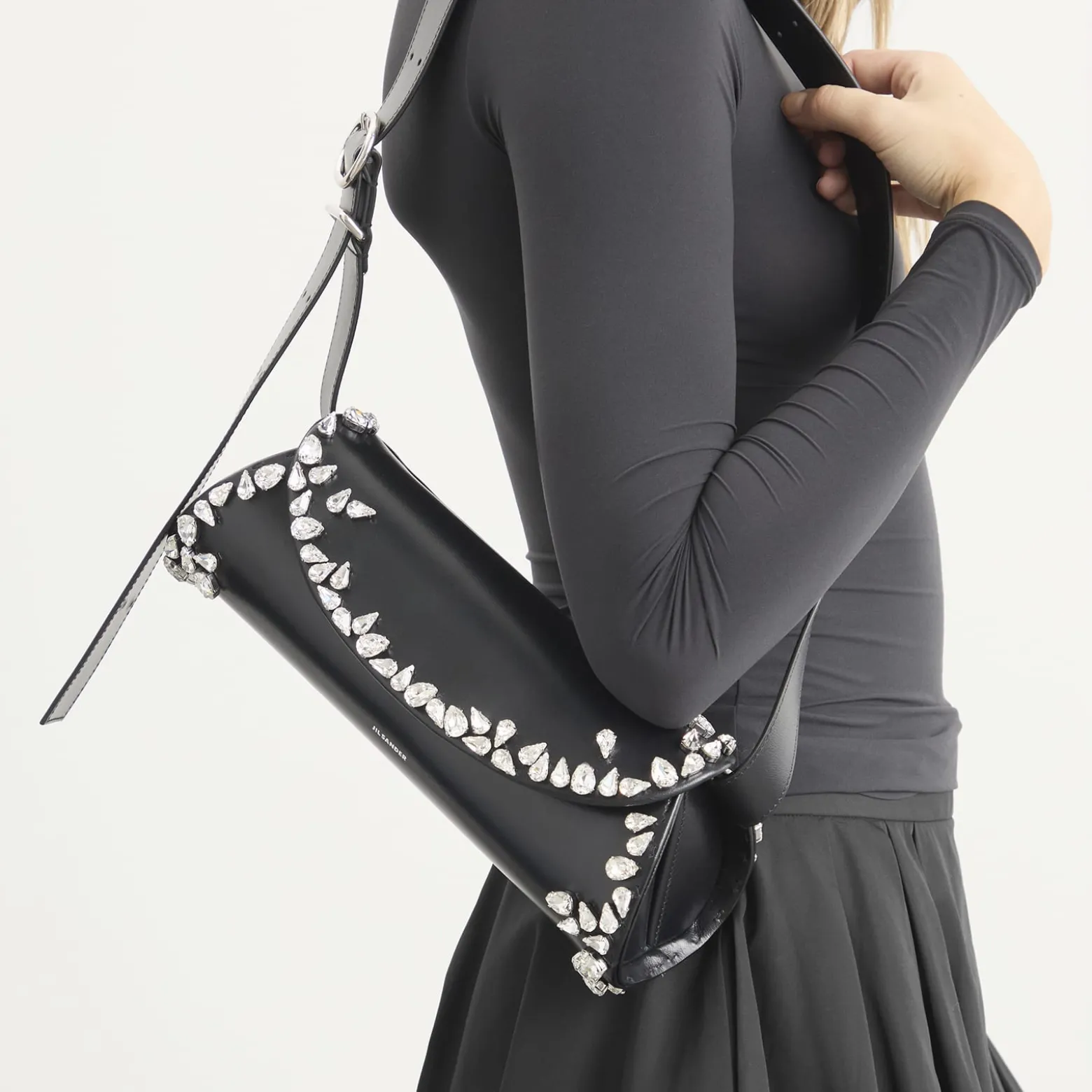 Jil Sander Embellished Cannolo Handbag
