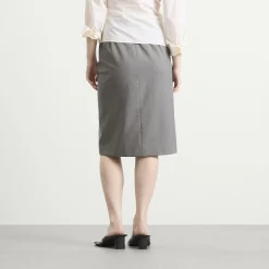 Jil Sander High Waist Skirt with Slashed Side Waistband
