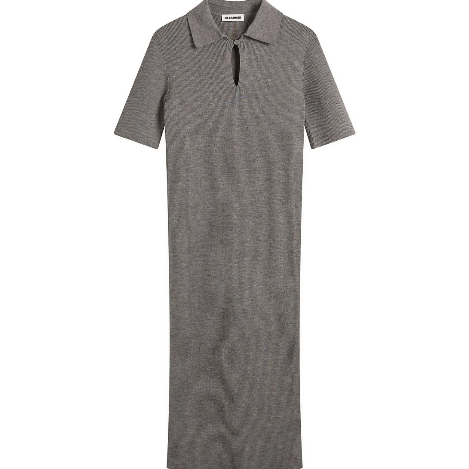 Jil Sander Knitted Polo Midi Dress