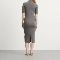 Jil Sander Knitted Polo Midi Dress