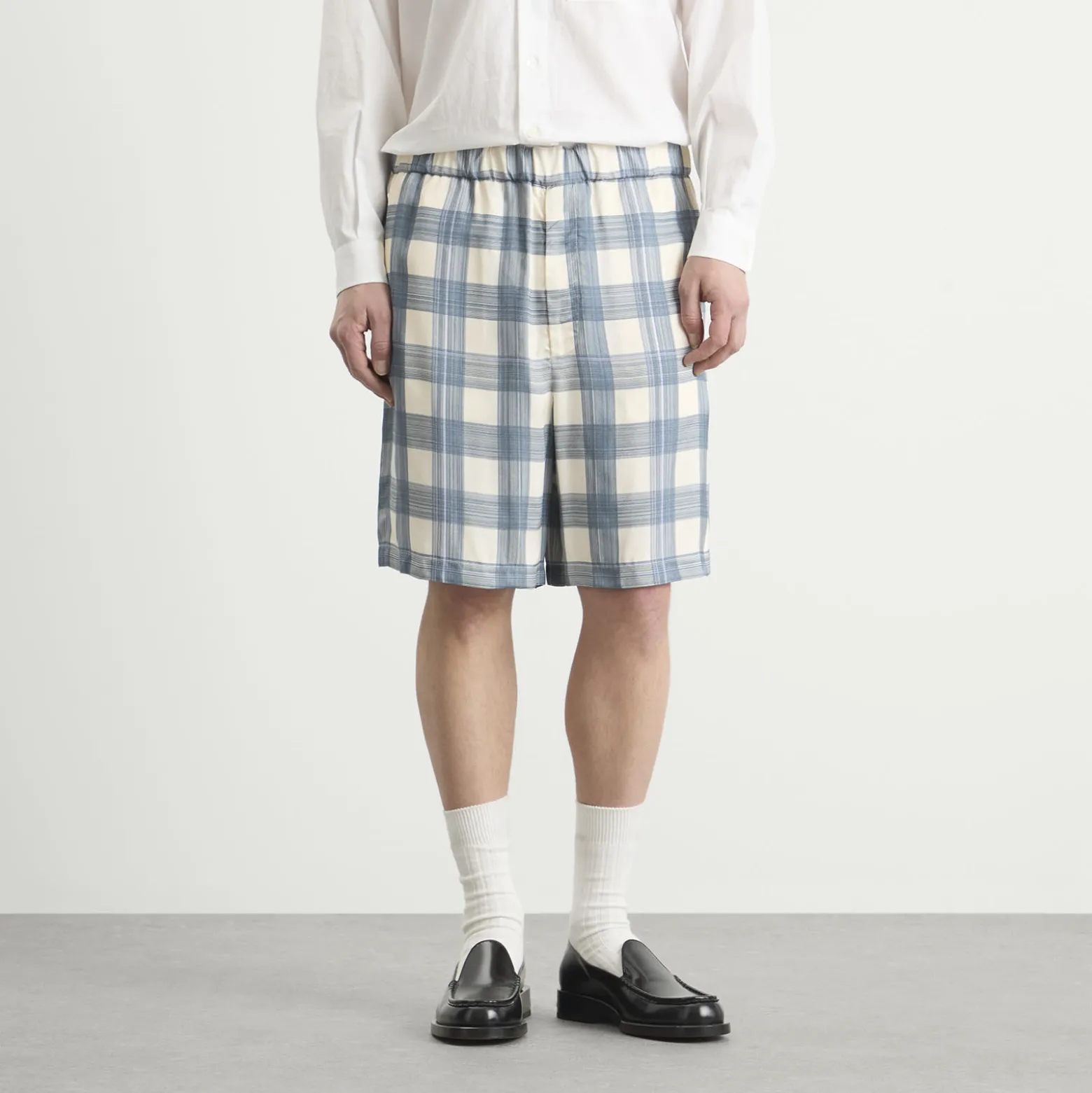 Jil Sander Relaxed Fit Check Shorts