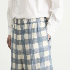 Jil Sander Relaxed Fit Check Shorts